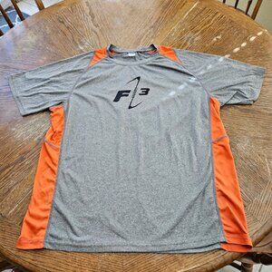 Sport-Tek F/3 Sportwear T-Shirt - Orange/Grey - Sz XL